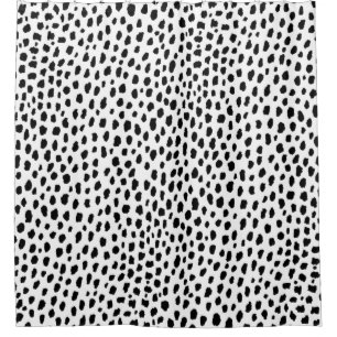 Rideaux De Douche Spots dalmatiens (noir/blanc)