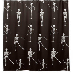 Rideaux De Douche Squelettes dansants motif sans couture