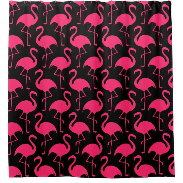 Rideaux De Douche Style Flamant Rose (Devant)