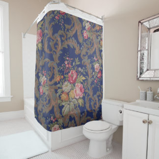 Rideaux De Douche Style victorien Vintage défraîchi Floral Chintz