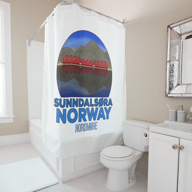 Rideaux De Douche Sunndalsøra Nordmøre Norvège (En situation)