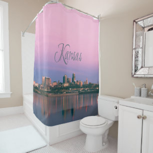 Rideaux De Douche Sunset de la ligne Sky de Kansas City