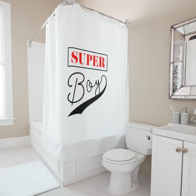 Rideaux De Douche Super Boy (En situation)