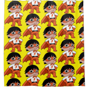 Rideaux De Douche Super Boy Action Hero