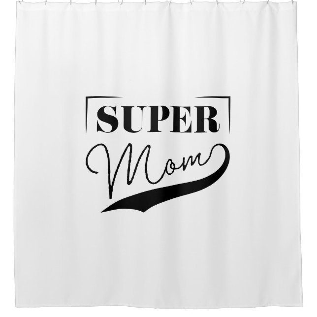Rideaux De Douche Super Maman (Devant)