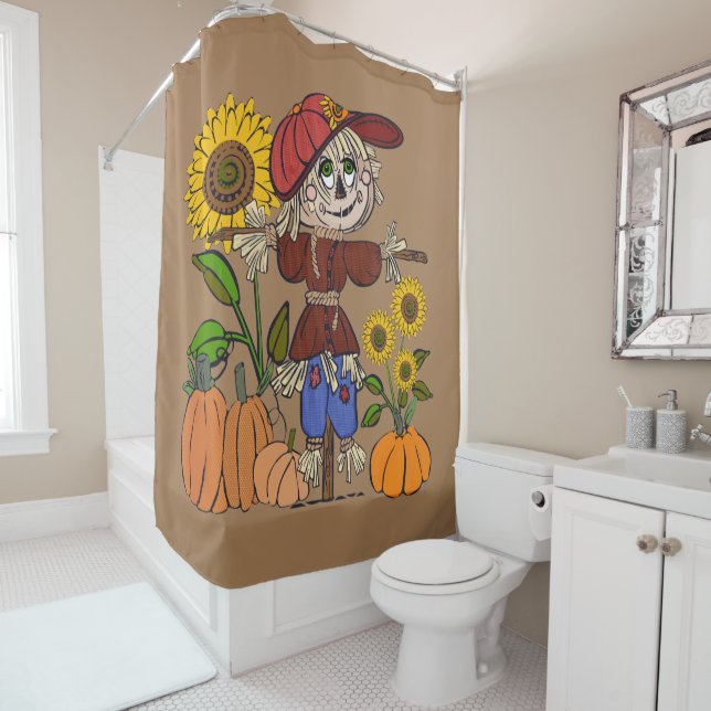 Rideaux De Douche Super mignon Scarecrow (En situation)