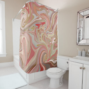 Rideaux De Douche Swirls de Coral
