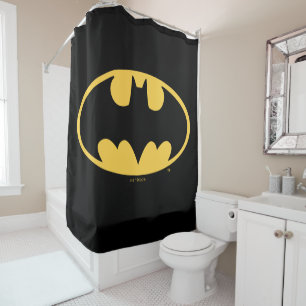 Rideaux De Douche Symbole Batman Logo ovale