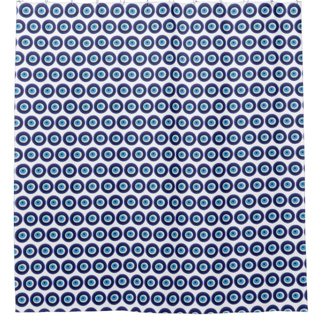 Rideaux De Douche Symbole de la perle bleue Amulet (Devant)