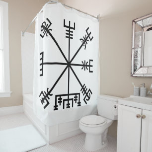 RIDEAUX DE DOUCHE SYMBOLE VIKING DE VÉVISE