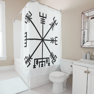 Rideaux De Douche Symbole Viking Vegvisir