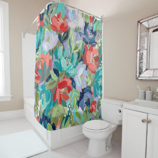 Rideaux De Douche Symphonie de jardin vibrant