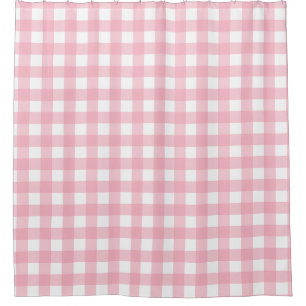 Rideaux De Douche Tableau de bord rose et blanc
