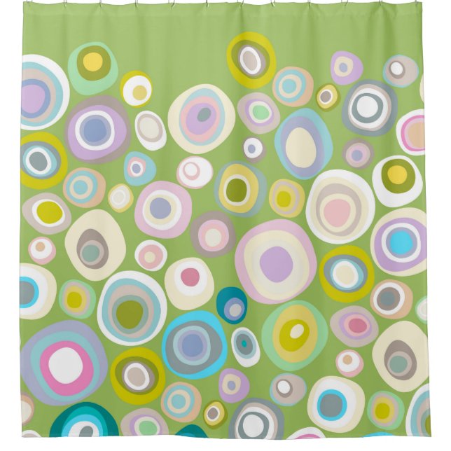 Rideaux De Douche tache de printemps vert (Devant)