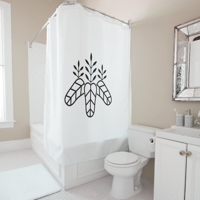 Rideaux De Douche Taiko paulownia (En situation)