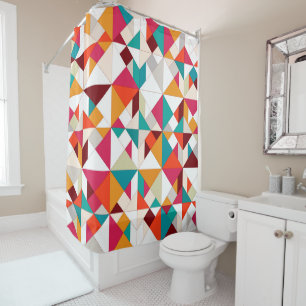 Rideaux De Douche tangram geo