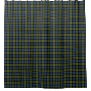 Rideaux De Douche Tartan écossais d'héritage de Campbell