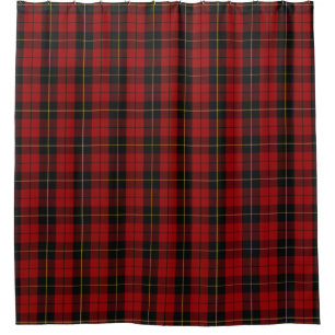Rideaux De Douche Tartan écossais d'héritage de Wallace de clan