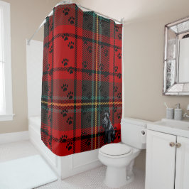 Rideaux De Douche Tartan écossais Terrier (Scotty).