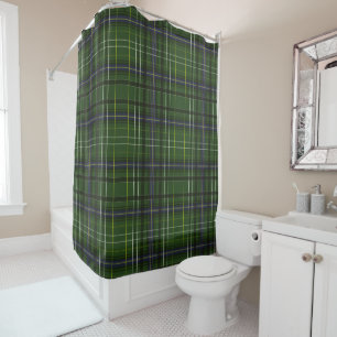 Rideaux De Douche Tartan en vert