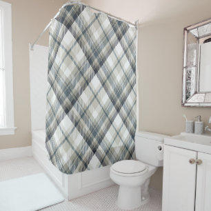 Rideaux De Douche Tartan Plaid