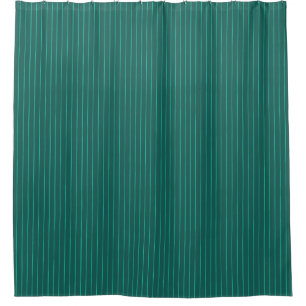 Rideaux De Douche Teal pinstripes