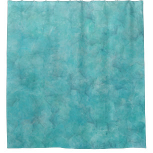 Rideaux De Douche Teinture aquarelle bleu aqua tranquille