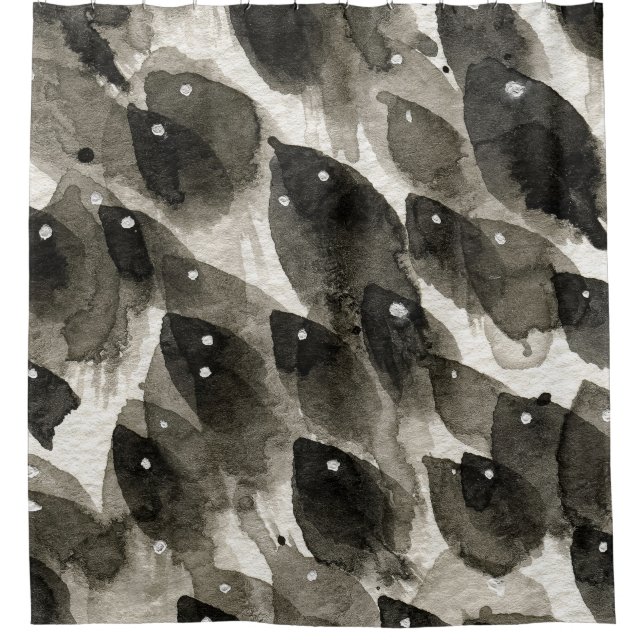 Rideaux De Douche Tempête de poissons (Devant)