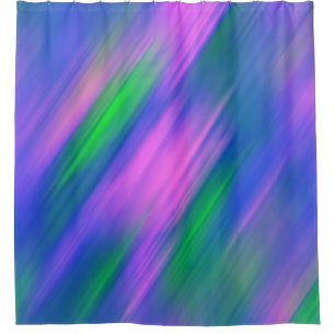 Rideaux De Douche Tendance Neon Bright bleu vert rose Abstrait