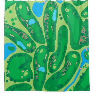 Rideaux De Douche terrain de golf par golf green