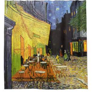 Rideaux De Douche Terrasse du café Van Gogh