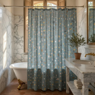 Rideaux De Douche Terrazzo moderne Motif doux Neutre
