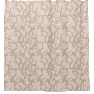 Rideaux De Douche Terre Tone Magnolia sable beige mono
