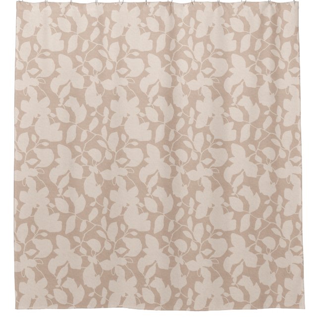Rideaux De Douche Terre Tone Magnolia sable beige mono (Devant)