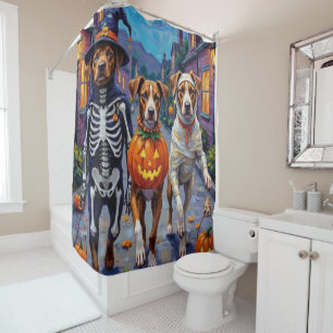 Rideaux De Douche Terriers de Staffordshire américains Halloween