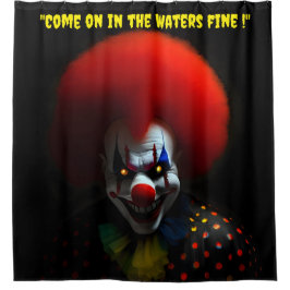 Rideaux De Douche Terrifely Funny Horreur Clown Gag Personnalisé