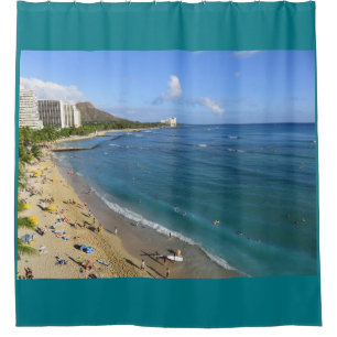 Rideaux De Douche Tête et Waikiki de diamant
