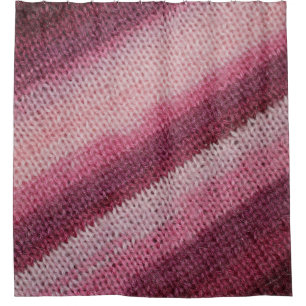 Rideaux De Douche Texture de tissu en nappe, abstrait violet-rose.
