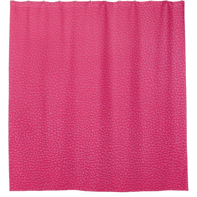 Rideaux De Douche Texture De Tissu Rose De Luxe. (Devant)