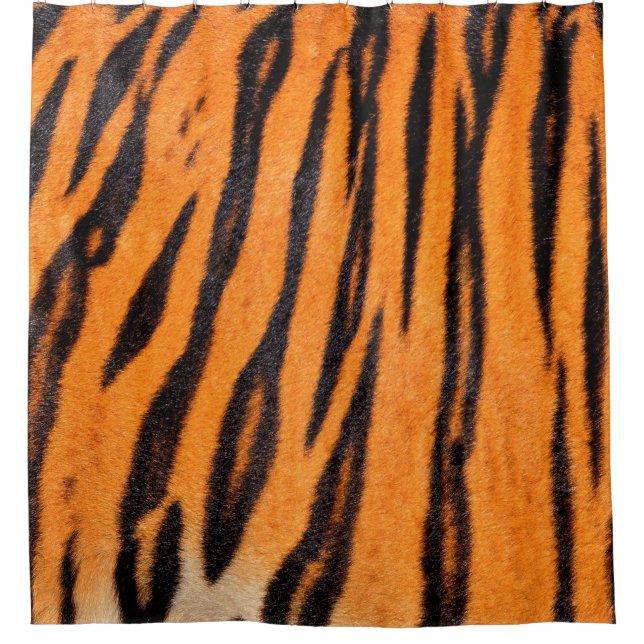 Rideaux De Douche Texture d'impression de tigre (Devant)