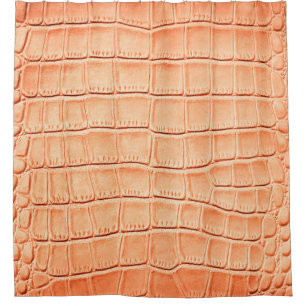 Rideaux De Douche Texture en cuir de crocodile brun clair