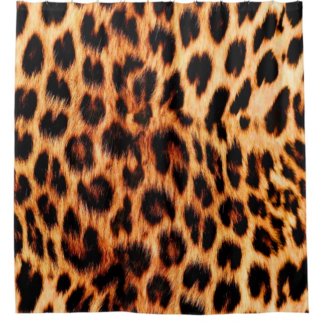 Rideaux De Douche Texture léopard, motif sans couture d'animal afric (Devant)