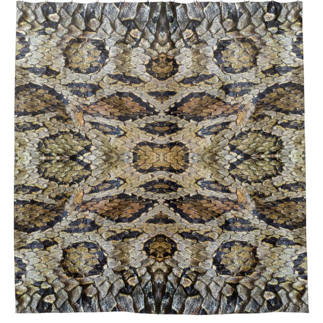 Rideaux De Douche Texture Motif de la peau de serpent (Devant)