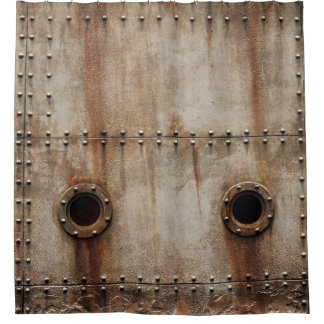Rideaux De Douche Texture rustique des rivets métalliques