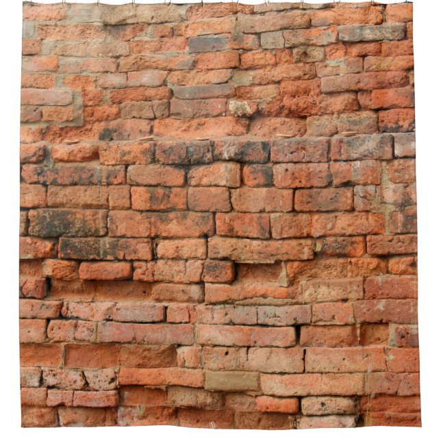 Rideaux De Douche The old brick layerancient, antique, background, b (Devant)