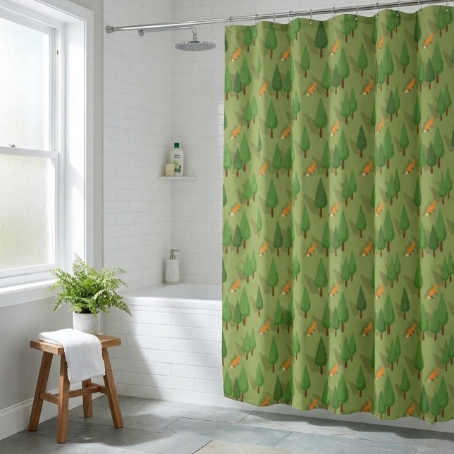Rideaux De Douche Thème Forêt Rustique (Créateur téléchargé)