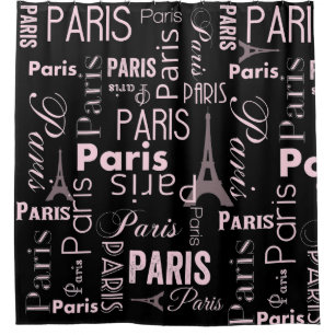 Rideaux De Douche Thème Paris paris paris 