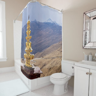 Rideaux De Douche Tibet - Monastère bouddhique de Ganden