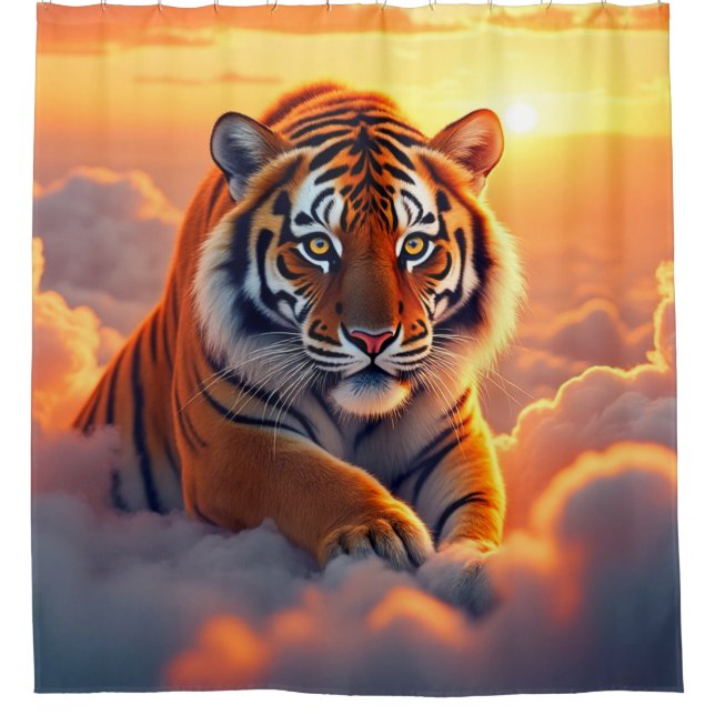Rideaux De Douche Tiger Art (Devant)
