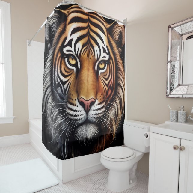 Rideaux De Douche Tiger Portrait (En situation)